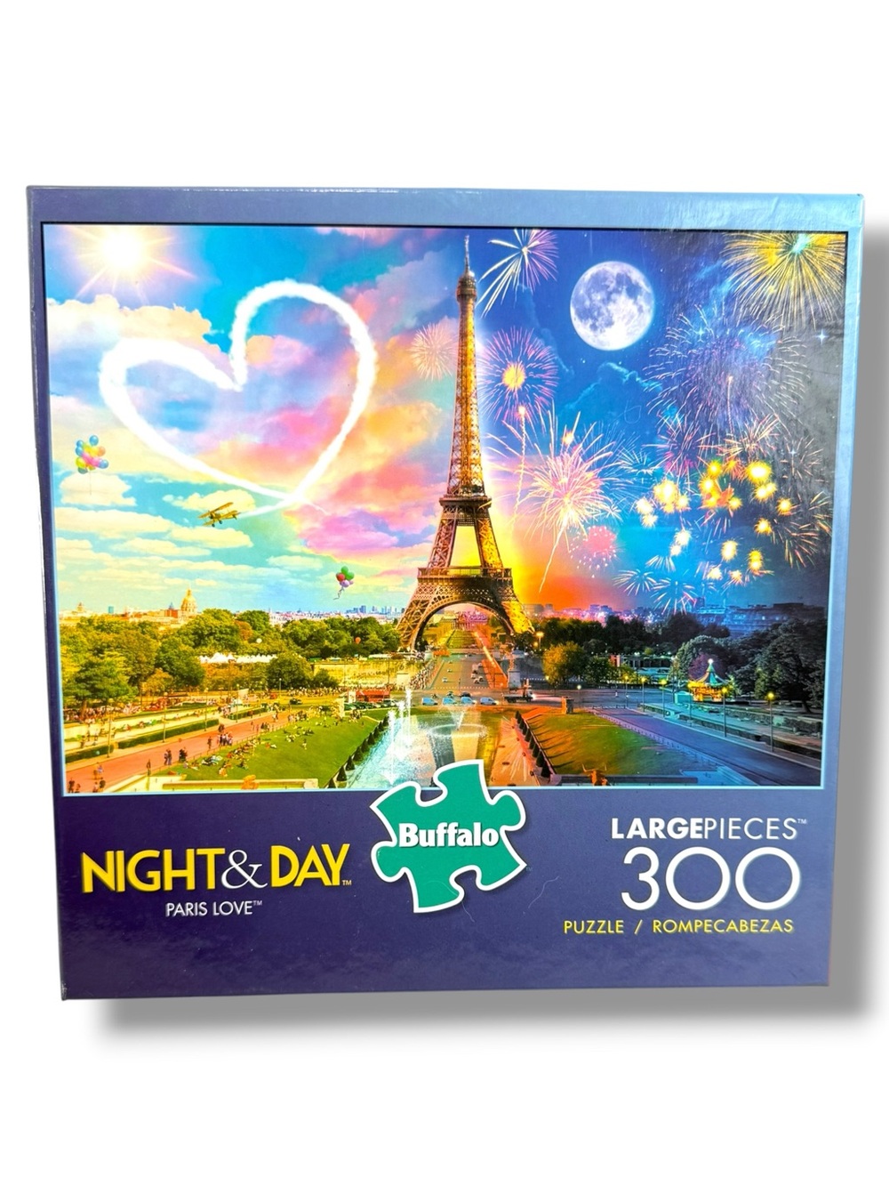 Buffalo Games "Night & Day: Paris Love" 300 Large Piece Jigsaw Puzzles